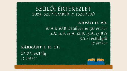 Szülői értekezlet